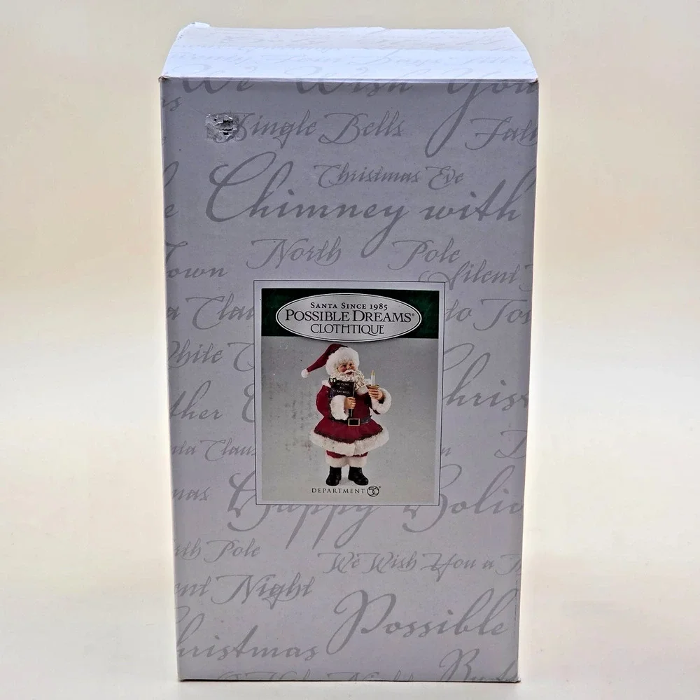 Dept 56 Oh Come All Ye Faithful Possible Dreams Clothique Santa 4025513D in Box